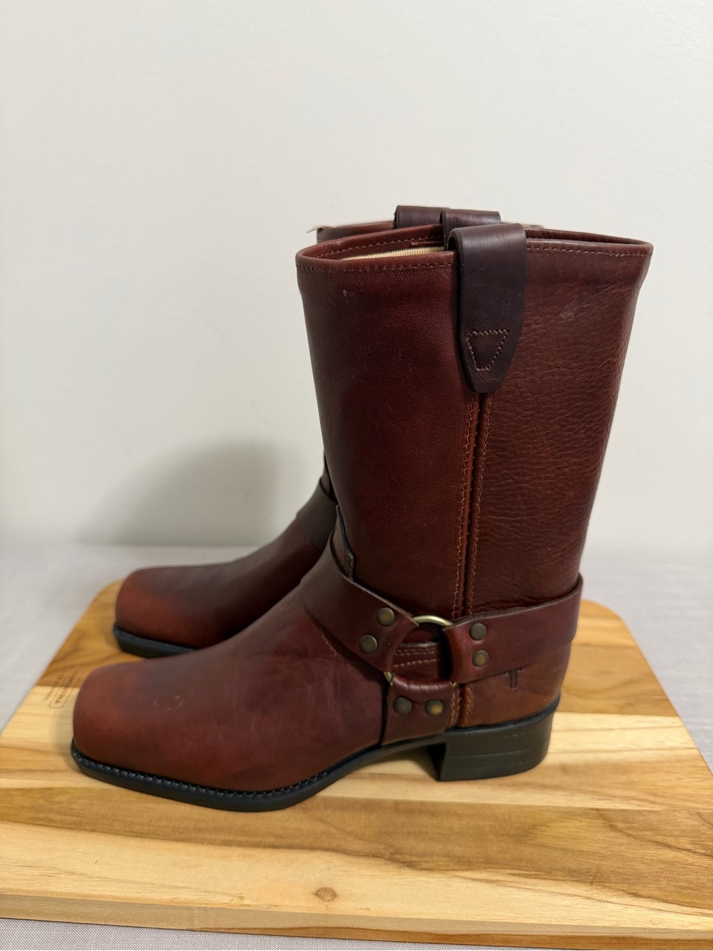 Frye NEW Youth Vintage Small Frye Pull On Harness Boots Size 3.5 #267063 - Picture 5 of 11